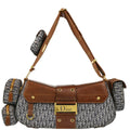 Christian Dior 2002 Navy Trotter Street Chic Columbus Shoulder Bag