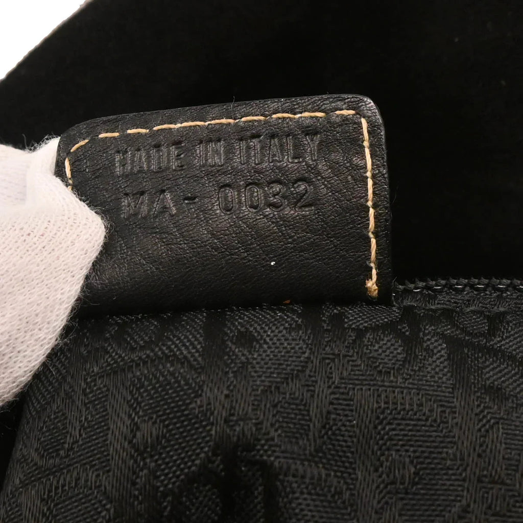 Christian Dior 2002 Black Leather Saddle Shoulder Bag