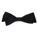 Chanel Turnlock Bow Satin Barrette Hair Accessories Black