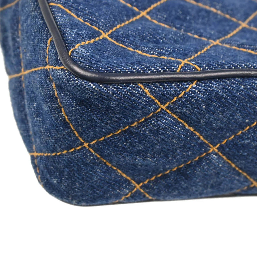 Chanel 1996-1997 Indigo Denim Camera Bag Mini Shoulder Bag