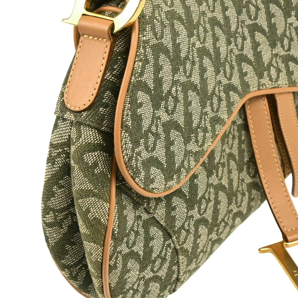 Christian Dior 2001 Green Trotter Saddle Handbag