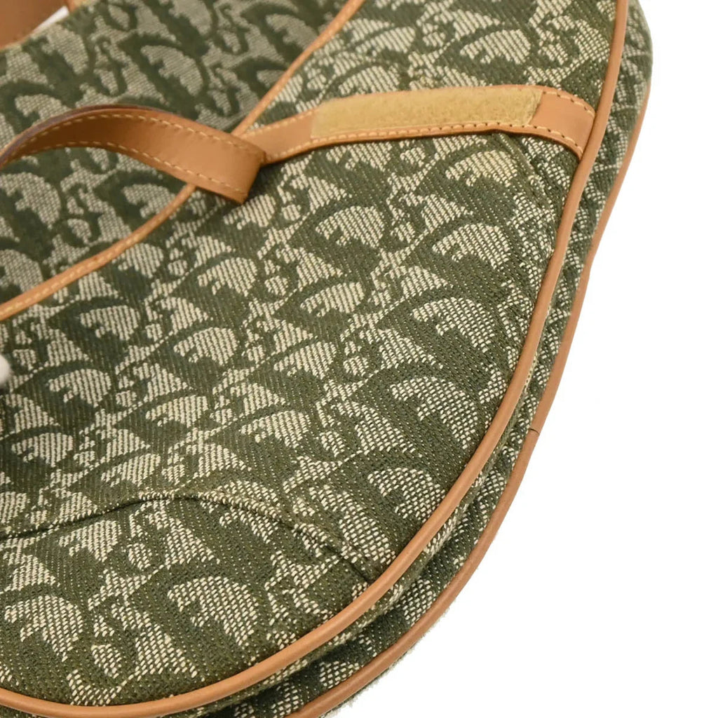 Christian Dior 2001 Green Trotter Saddle Handbag