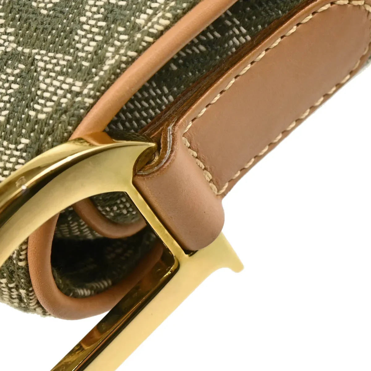 Christian Dior 2001 Green Trotter Saddle Handbag