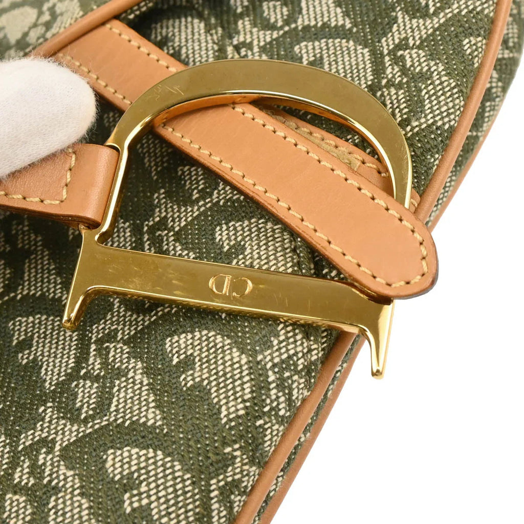 Christian Dior 2001 Green Trotter Saddle Handbag