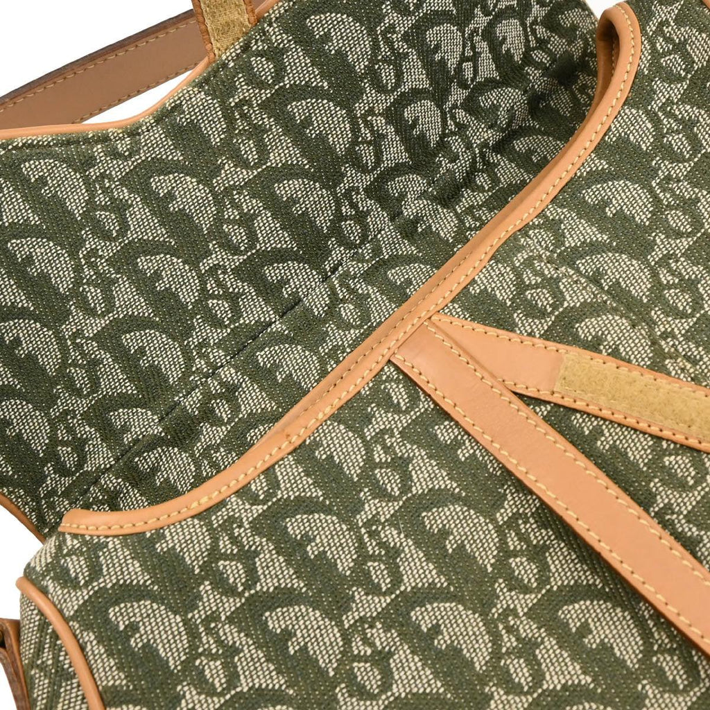 Christian Dior 2001 Green Trotter Saddle Handbag