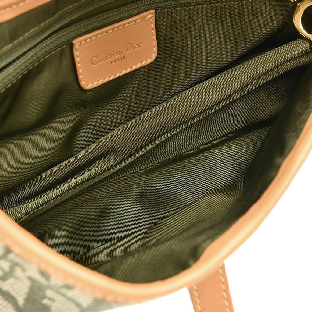 Christian Dior 2001 Green Trotter Saddle Handbag