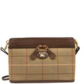 Burberrys Beige Canvas Burberry Check Shoulder Bag
