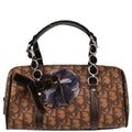 Christian Dior 2005 Brown PVC Trotter Romantic Handbag