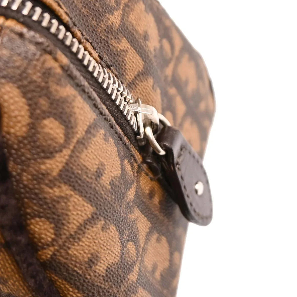 Christian Dior 2005 Brown PVC Trotter Romantic Handbag