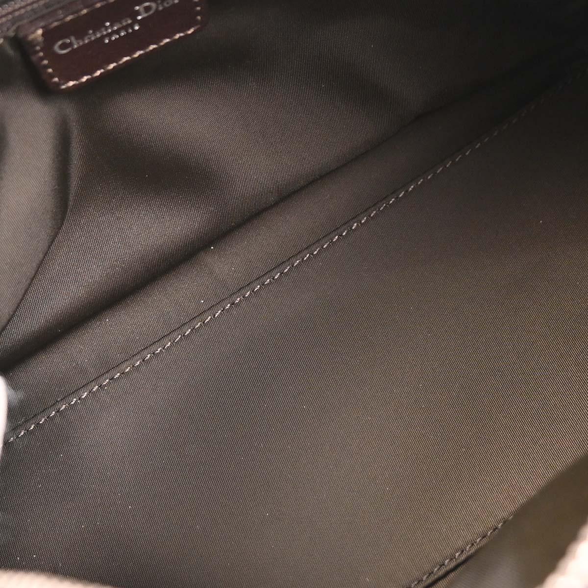 Christian Dior 2005 Brown PVC Trotter Romantic Handbag