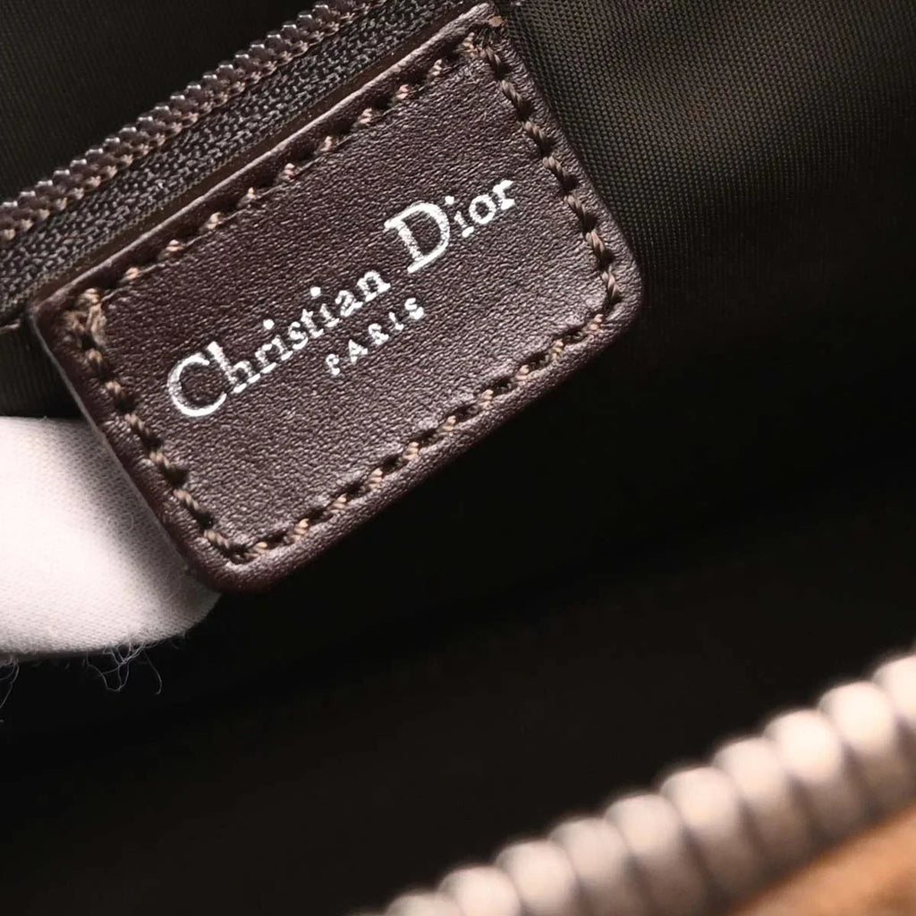 Christian Dior 2005 Brown PVC Trotter Romantic Handbag