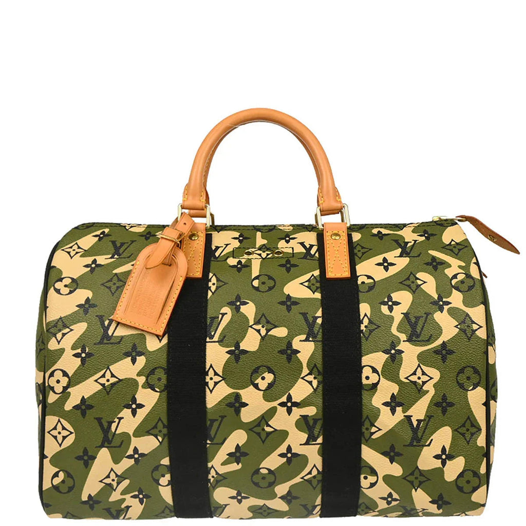 Louis Vuitton 2008 Green Monogramouflage Speedy 35 Handbag M95773
