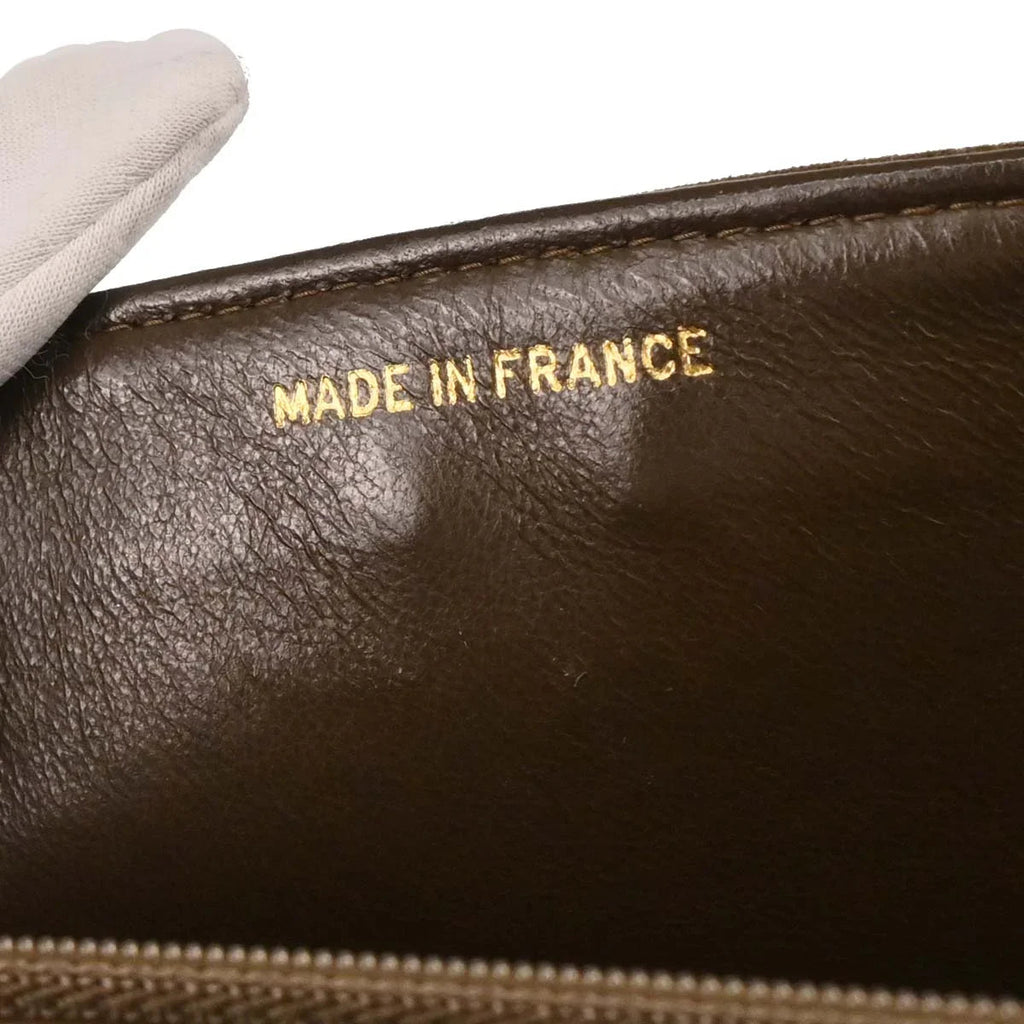 Chanel 1994-1996 Brown Suede Mademoiselle Jumbo Classic Flap Bag