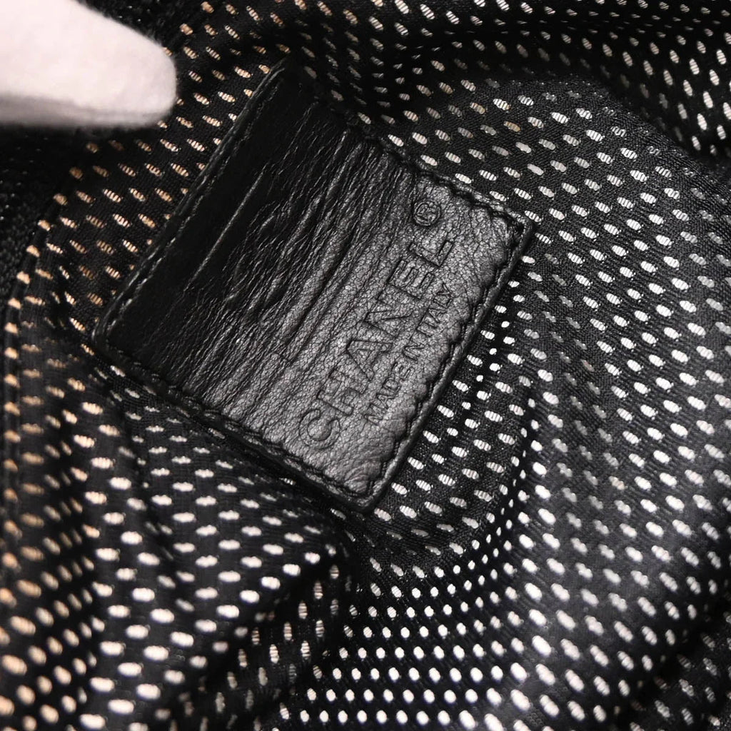 Chanel 2006-2008 Black PVC Sport Line Shoulder Bag