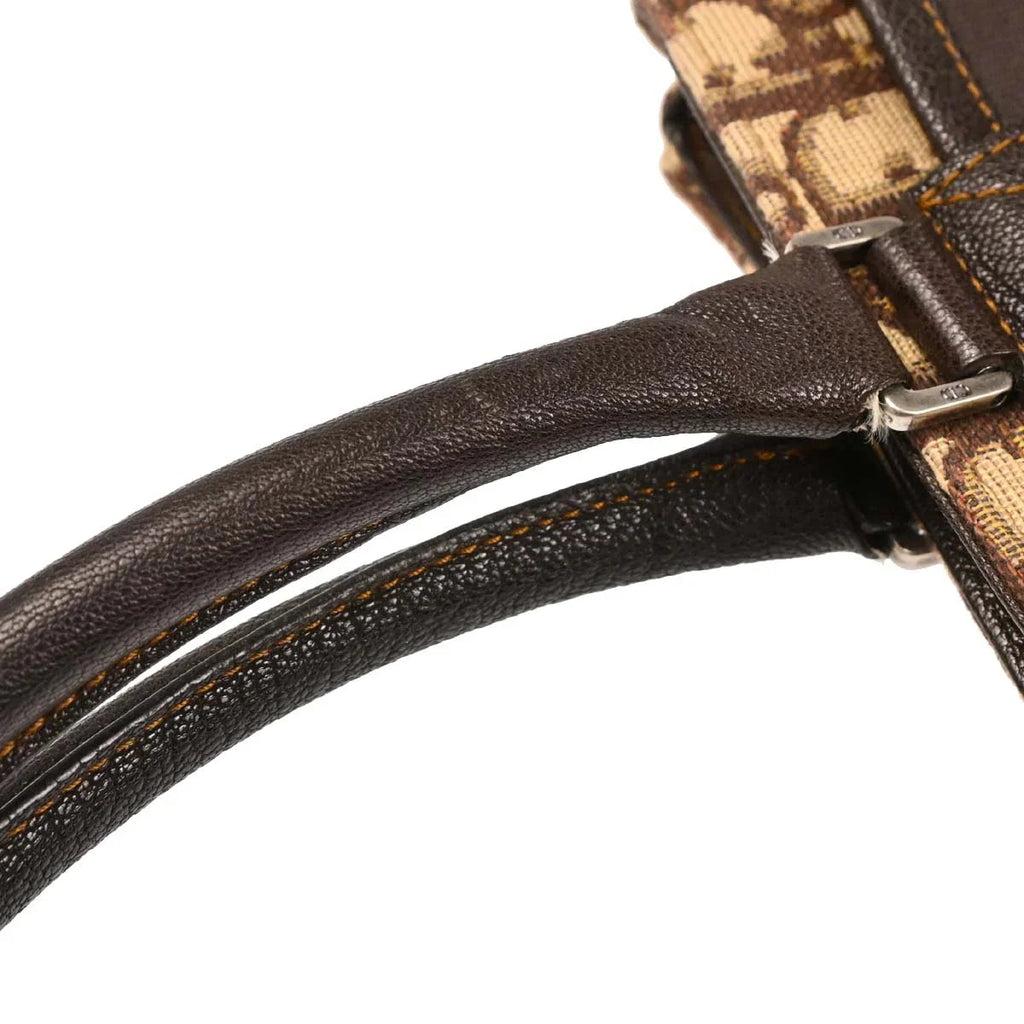 Christian Dior 2006 Brown Canvas Trotter Handbag