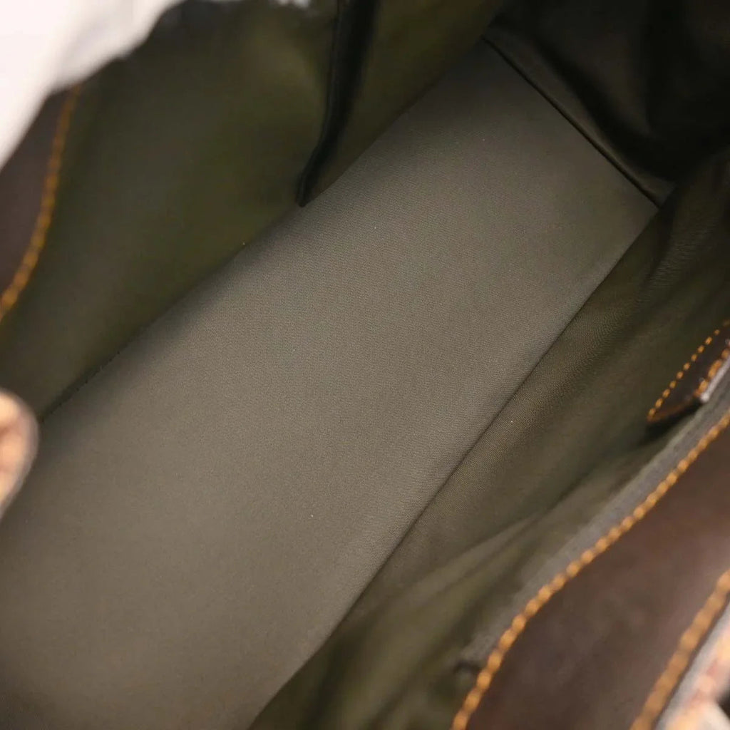 Christian Dior 2006 Brown Canvas Trotter Handbag