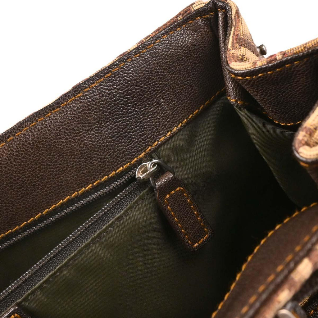 Christian Dior 2006 Brown Canvas Trotter Handbag