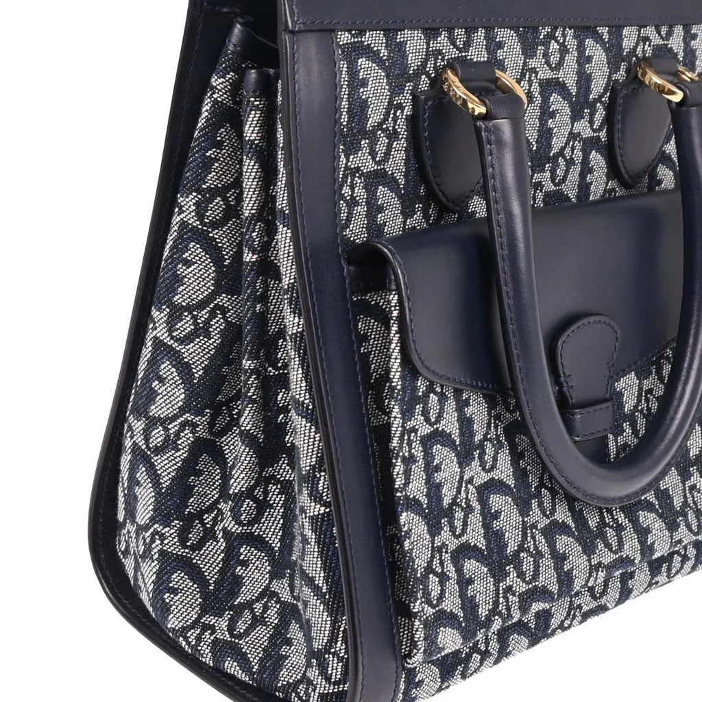 Christian Dior 2002 Navy Trotter Handbag