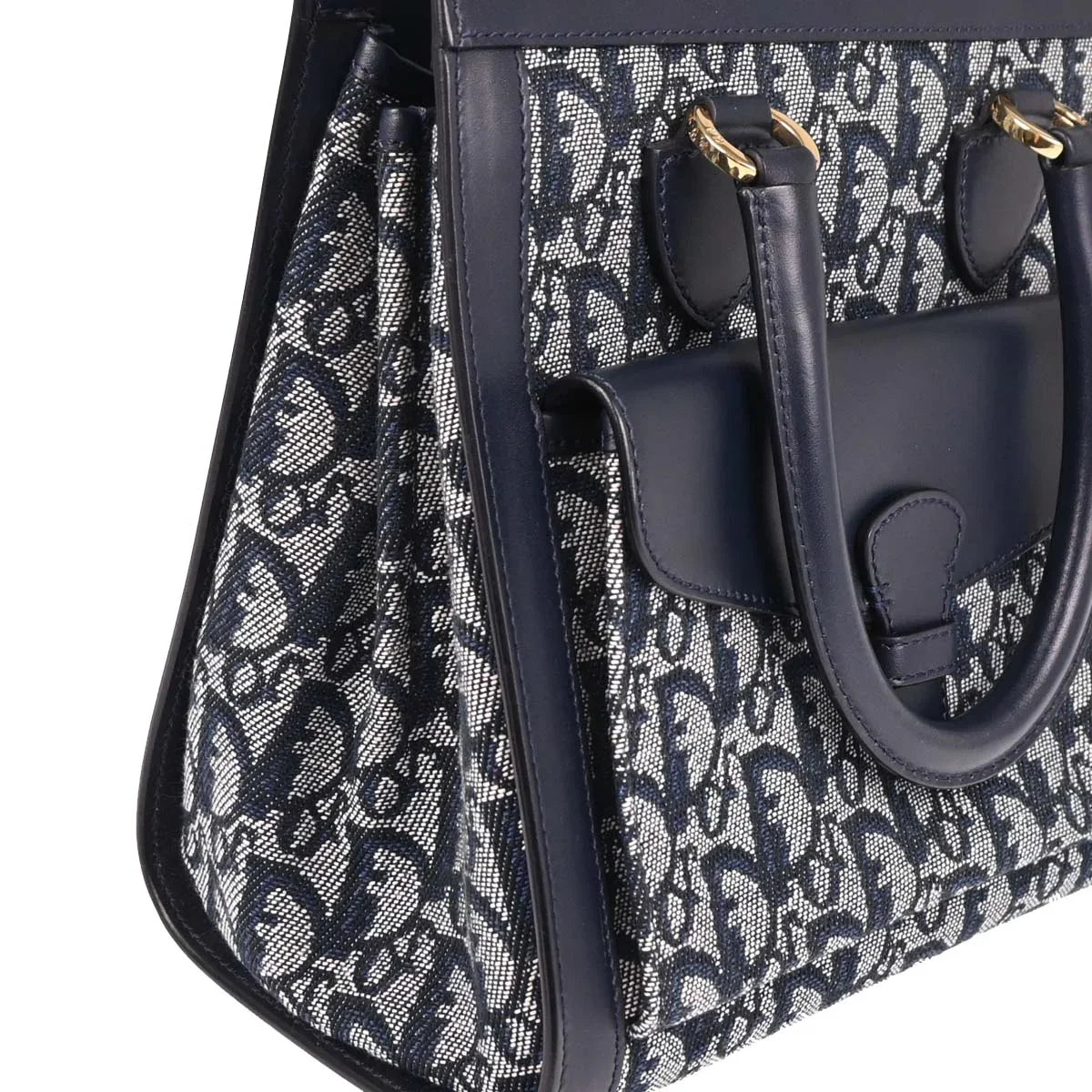Christian Dior 2002 Navy Trotter Handbag