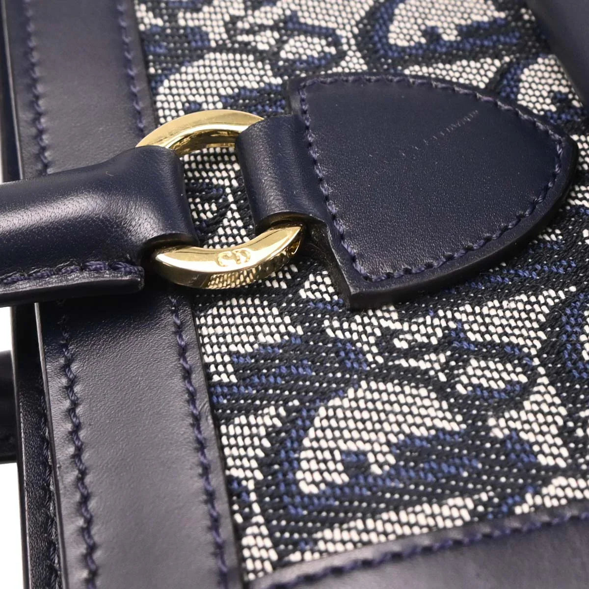 Christian Dior 2002 Navy Trotter Handbag