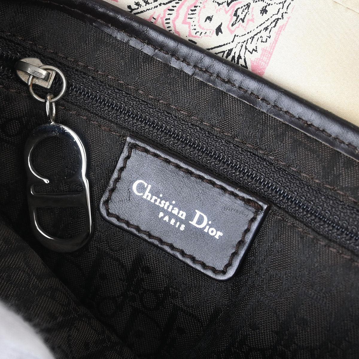Christian Dior 2003 Multicolor Satin Saddle Handbag