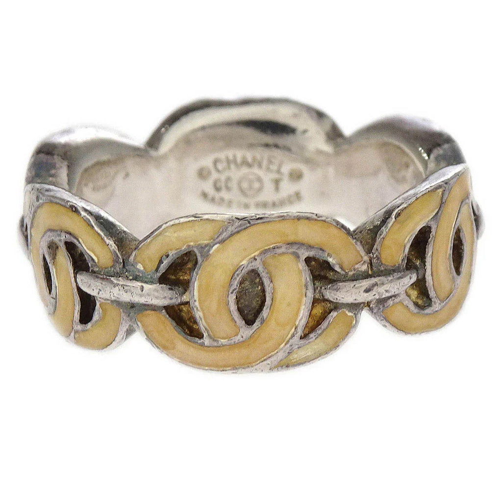 Chanel Ring Silver #52 00T