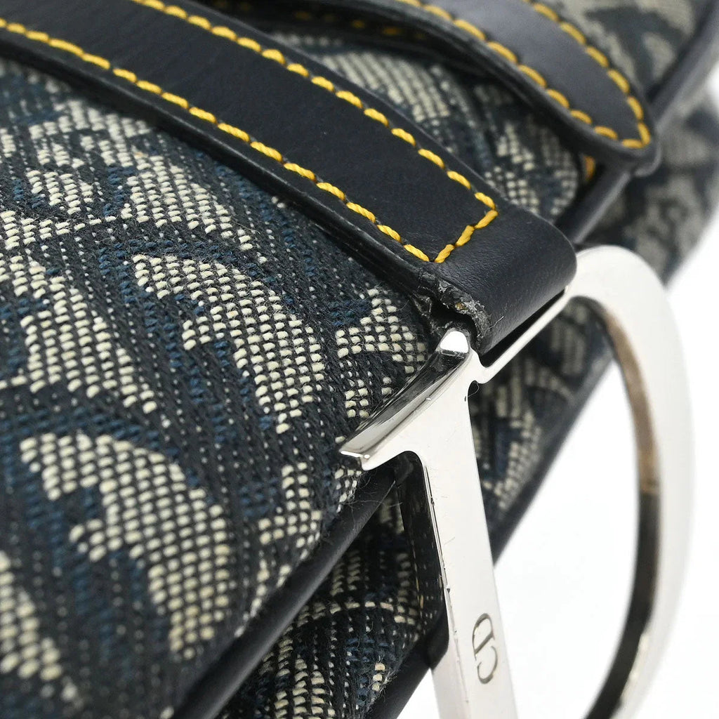 Christian Dior 2005 Navy Trotter Saddle Handbag
