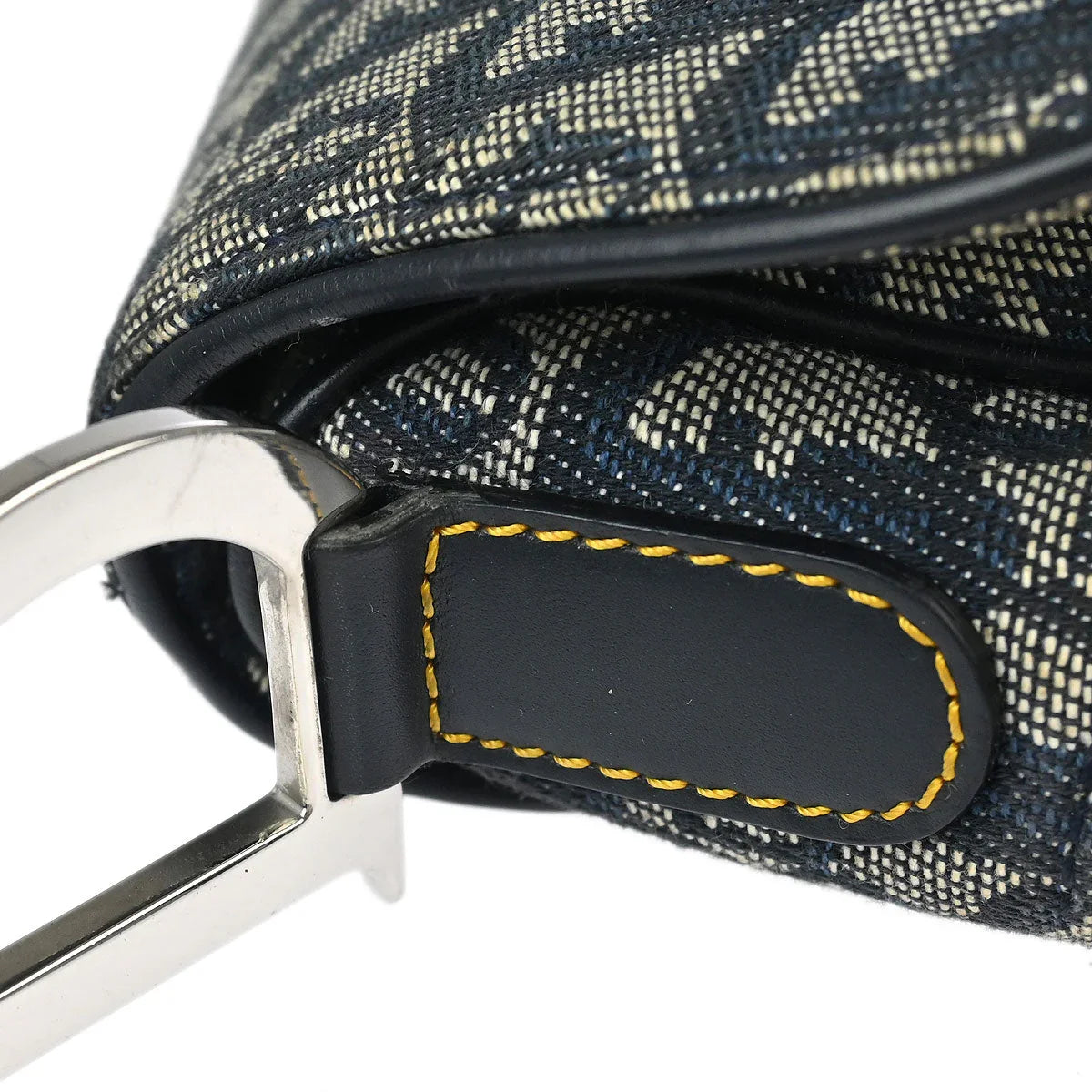 Christian Dior 2005 Navy Trotter Saddle Handbag