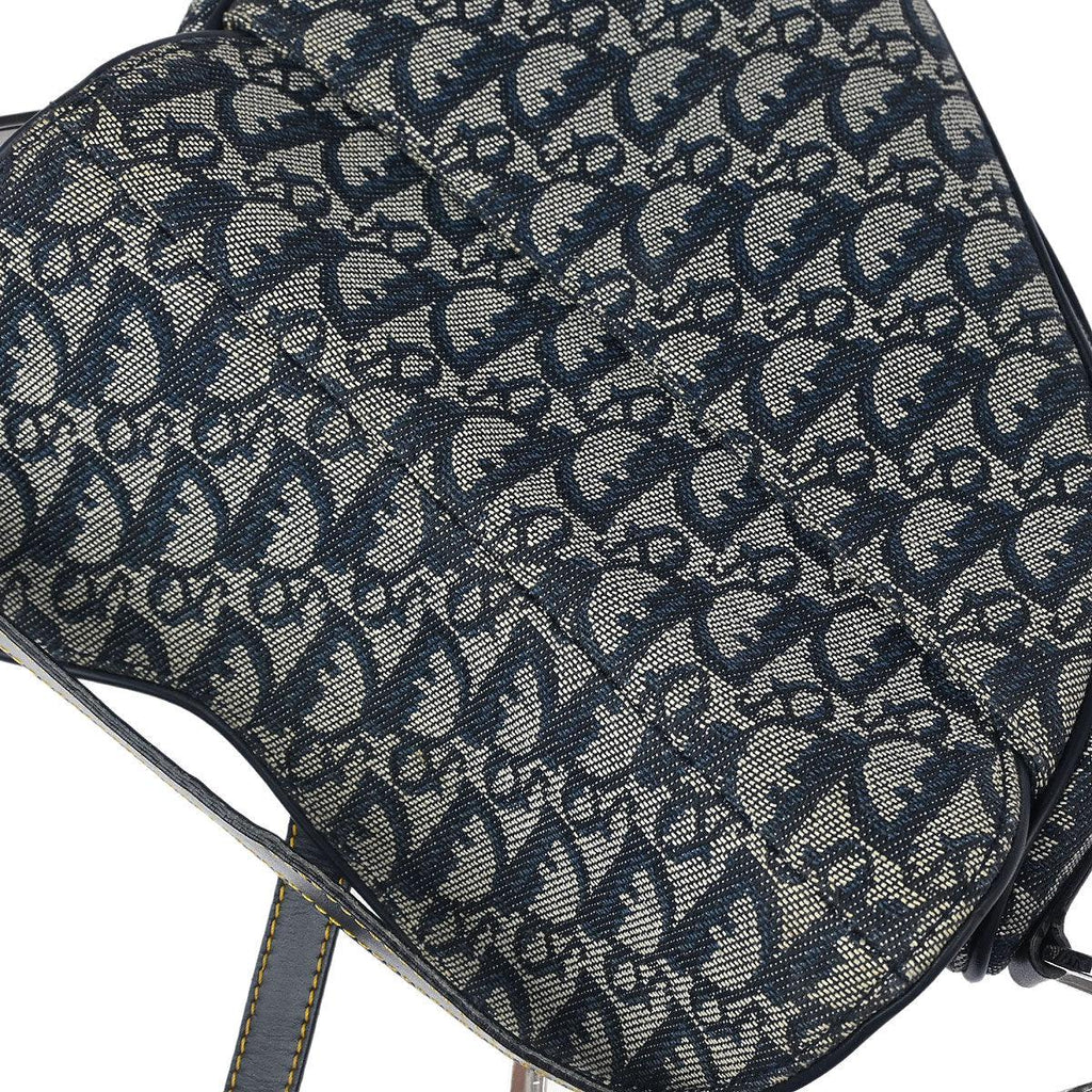 Christian Dior 2005 Navy Trotter Saddle Handbag
