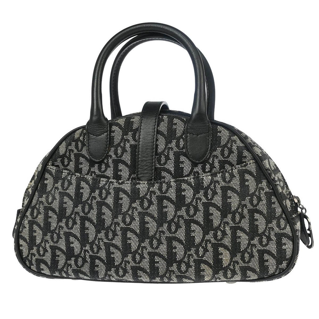 Christian Dior 2002 Black Double Saddle Trotter Handbag