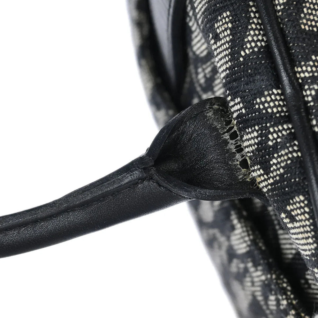 Christian Dior 2002 Black Double Saddle Trotter Handbag