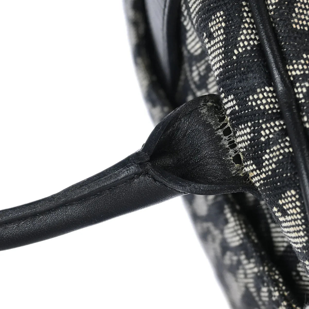 Christian Dior 2002 Black Double Saddle Trotter Handbag