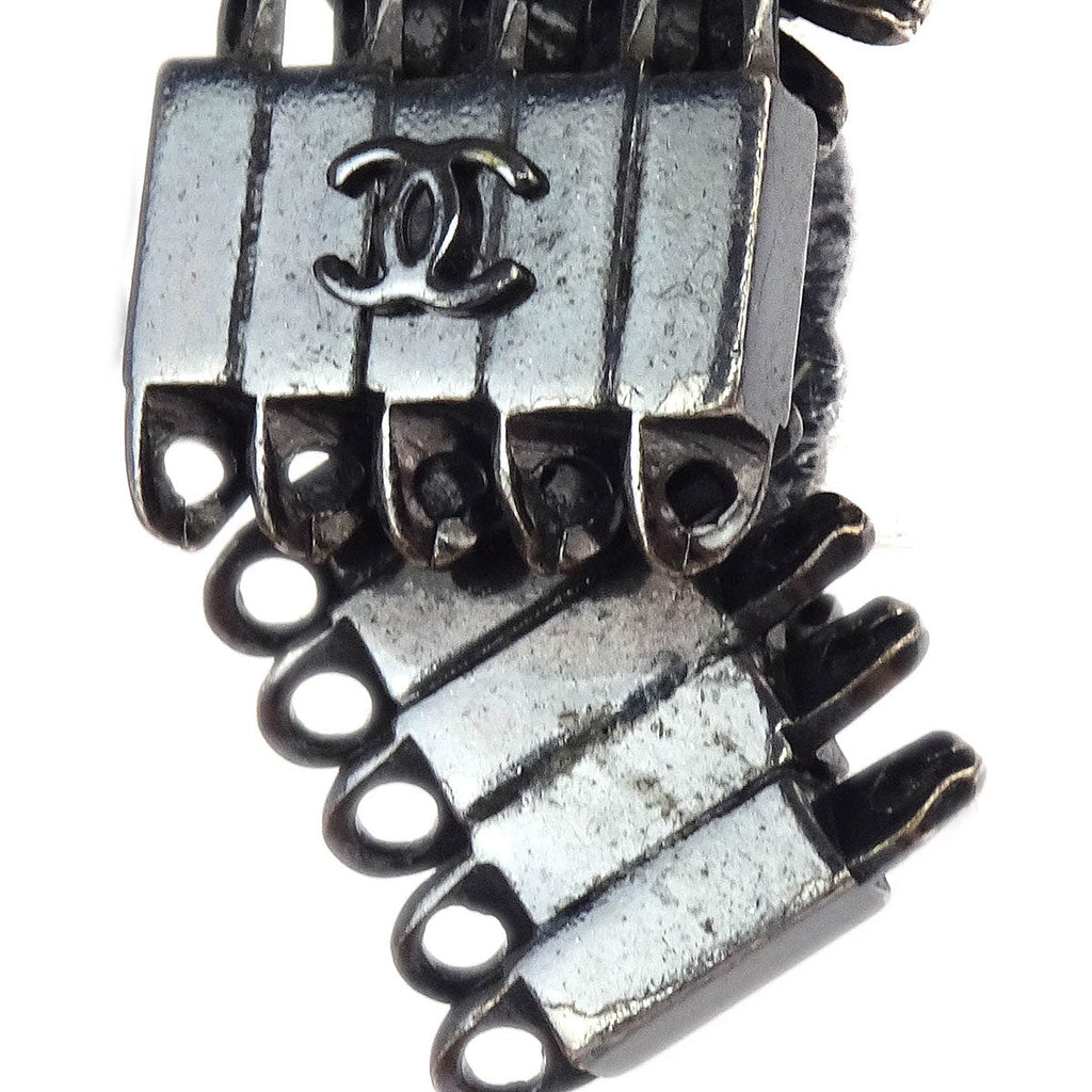 Chanel Earrings Clip-On Silver 98P