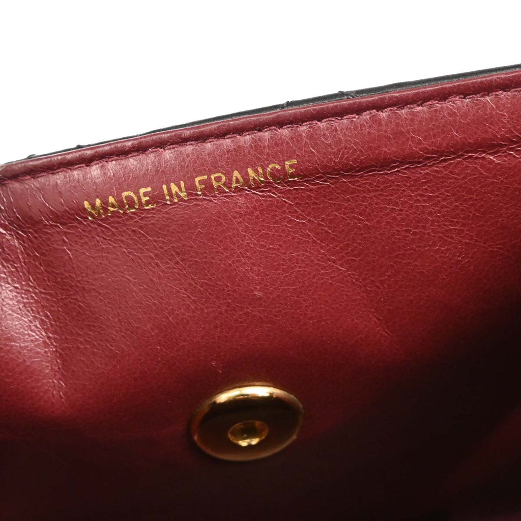 Chanel 1991-1994 Black Lambskin Shoulder Bag