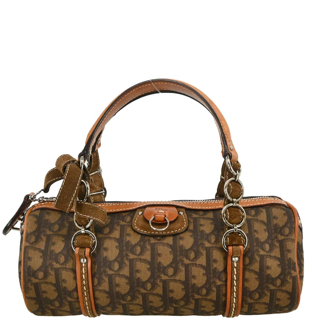 Christian Dior 2006 Brown PVC Romantic Trotter Handbag