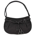 Christian Dior 2007 Black Canvas Trotter Handbag