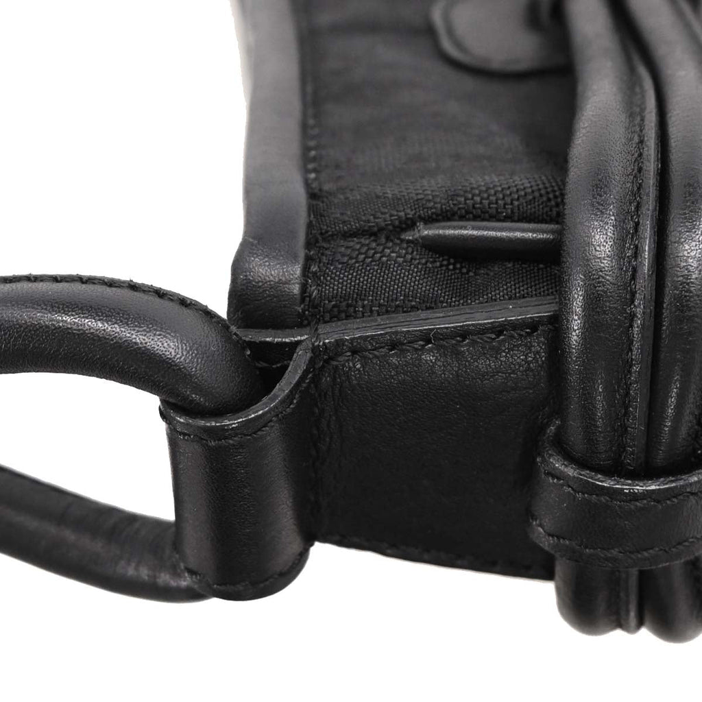 Christian Dior 2007 Black Canvas Trotter Handbag