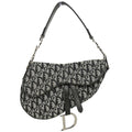 Christian Dior 2002 Black Trotter Saddle Handbag