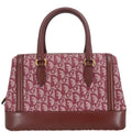 Christian Dior 2002 Bordeaux Canvas Trotter Handbag