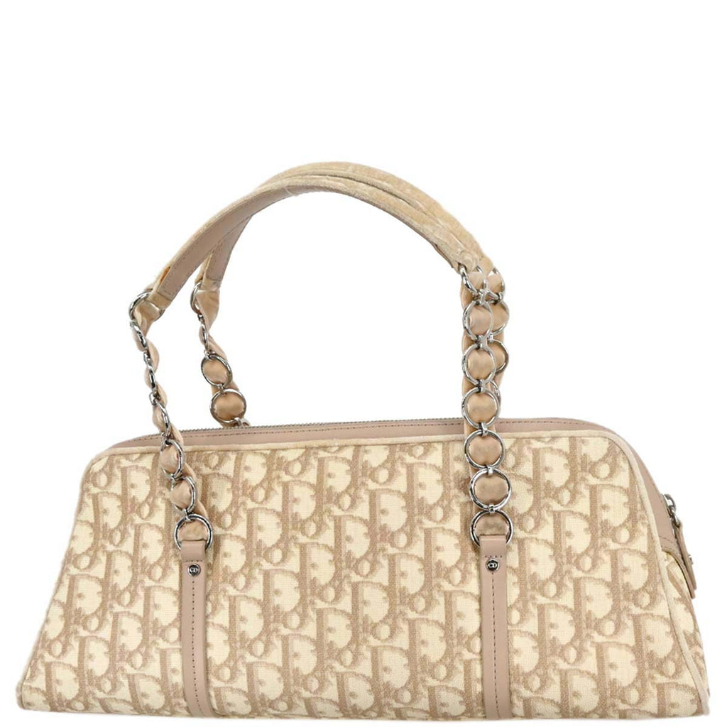 Christian Dior 2005 Beige PVC Romanttic Trotter Handbag