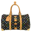 Louis Vuitton 2003 Black Monogram Multicolor Keepall 45 Handbag M92640