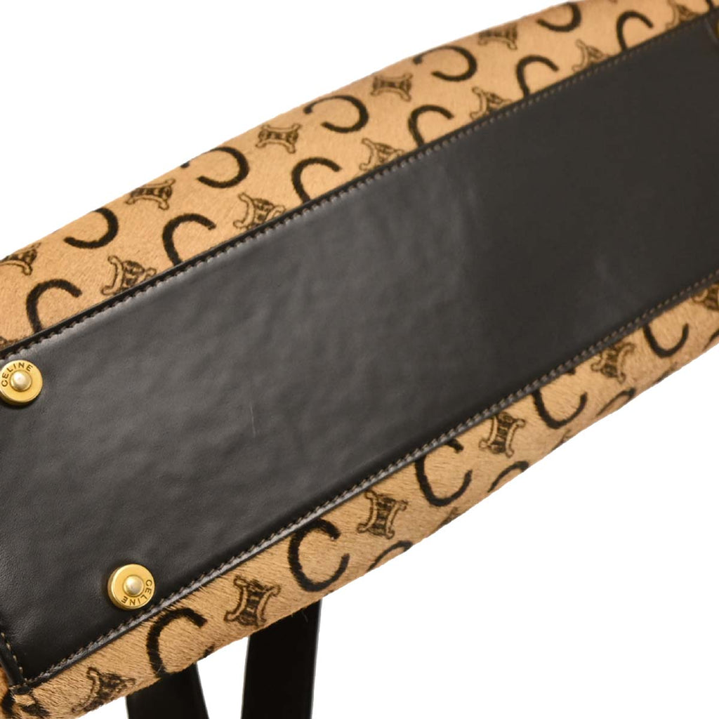 Celine Brown C Macadam Tote Handbag