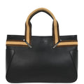 Gucci Black Leather Tote Handbag
