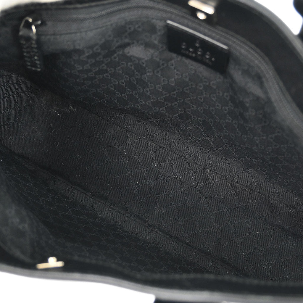 Gucci Black Leather Tote Handbag