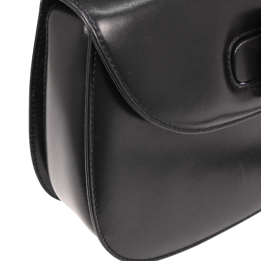 Gucci Black Bamboo 2way Shoulder Handbag