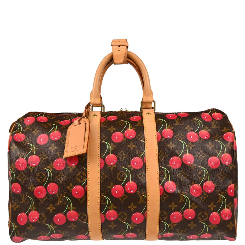 Louis Vuitton 2005 Monogram Cherry Keepall 45 Duffle Handbag M95011