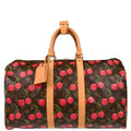 Louis Vuitton 2005 Monogram Cherry Keepall 45 Duffle Handbag M95011