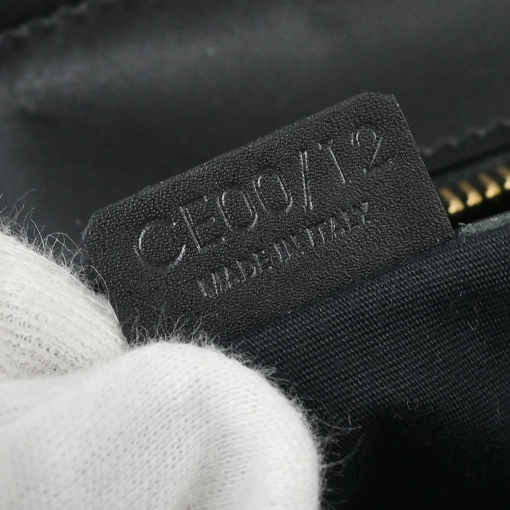 Celine Black Leather Tote Handbag