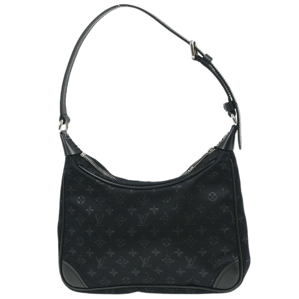 Louis Vuitton Black Monogram Satin Little Boulogne Handbag M92142