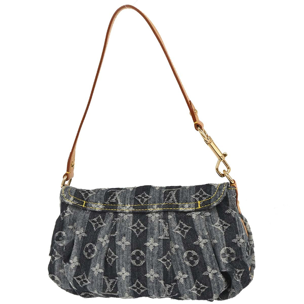 Louis Vuitton Blue Monogram Denim Mini Pleaty Raye Handbag M95333